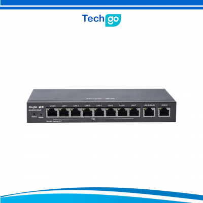 Thiết Bị Mạng Smart Gateway RUIJIE RG-EG210G-P Tích Hơp Cấp Nguồn PoE (10-Port Gigabit Cloud Managed Gataway, Support Up To 8 POE )