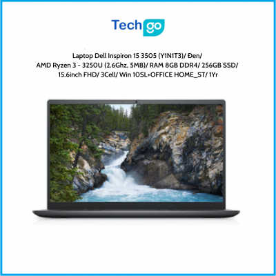 Laptop Dell Inspiron 15 3505 (Y1N1T3) Đen AMD Ryzen 3 - 3250U (2.6Ghz, 5MB) RAM 8GB DDR4 256GB SSD 15.6inch FHD 3Cell Win 10SL+O