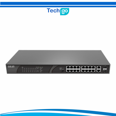 SWITCH RUIJIE REYEE RG-ES118S-LP 16-PORT 100MBPS + 2 GIGABIT RJ45/SFP COMBO PORTS