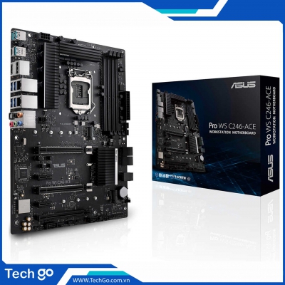 Mainboard Asus Pro WS C246-ACE (Intel C246, LGA 1151, ATX, 4 Khe Cắm Ram DDR4)